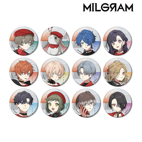 『MILGRAM -ミルグラム-』描き下ろし 5th Anniversary ver. トレーディンググリッター缶バッジ(単位/BOX)【202510再販】